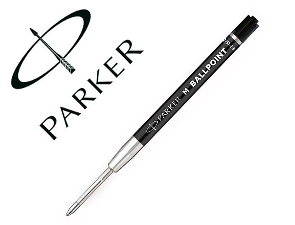 Recambio económico de bolígrafo Parker para Jotter Originals, punta media – Negro