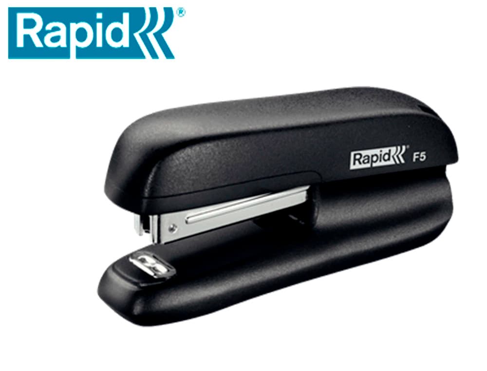 Grapadora rapid f5 mini plastico capacidad de grapado 10 hojas usa grapas nº 10