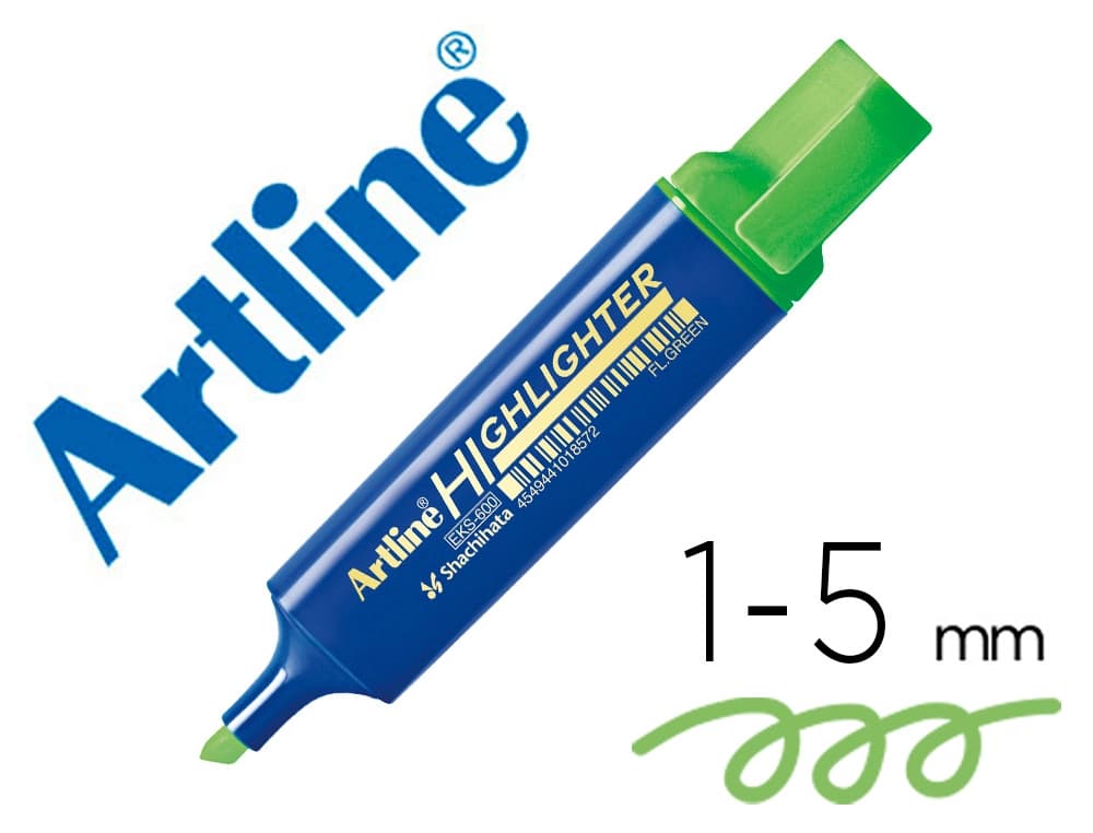 Artline Rotulador artline fluorescente eks-600 punta biselada