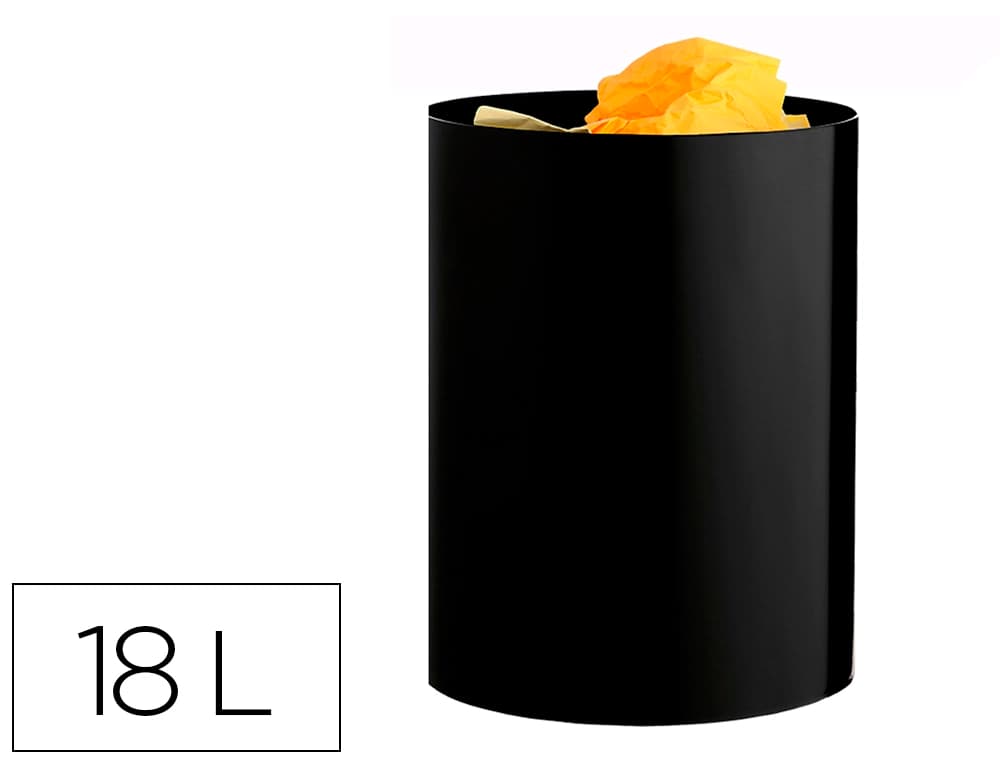 Archivo 2000 Papelera plastico archivo 2000 ecogreen 100% reciclada 18 litros color negro 260x335 mm