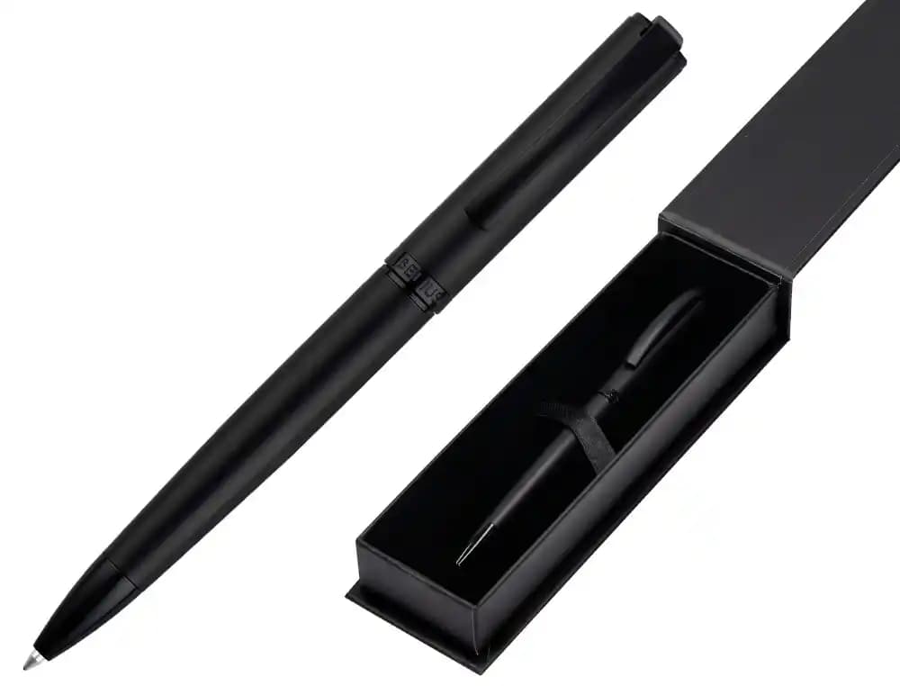 Belius Boligrafo belius turbo aluminio color negro tinta azul caja de diseño