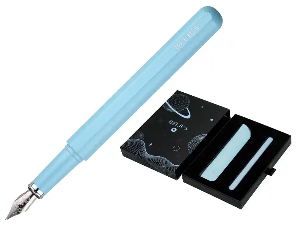 Belius Pluma y funda de similpiel belius space b color minimalista caja de diseño