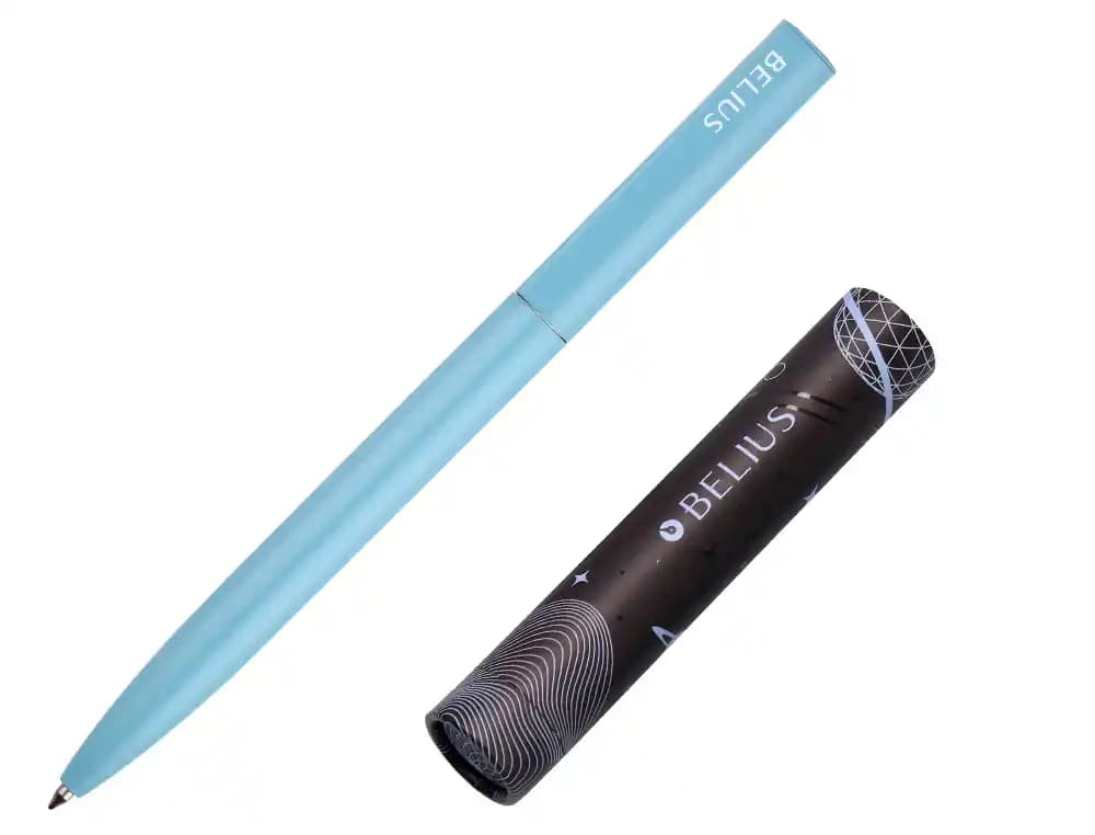 Boligrafo belius rocket b aluminio color minimalista caja cilindrica