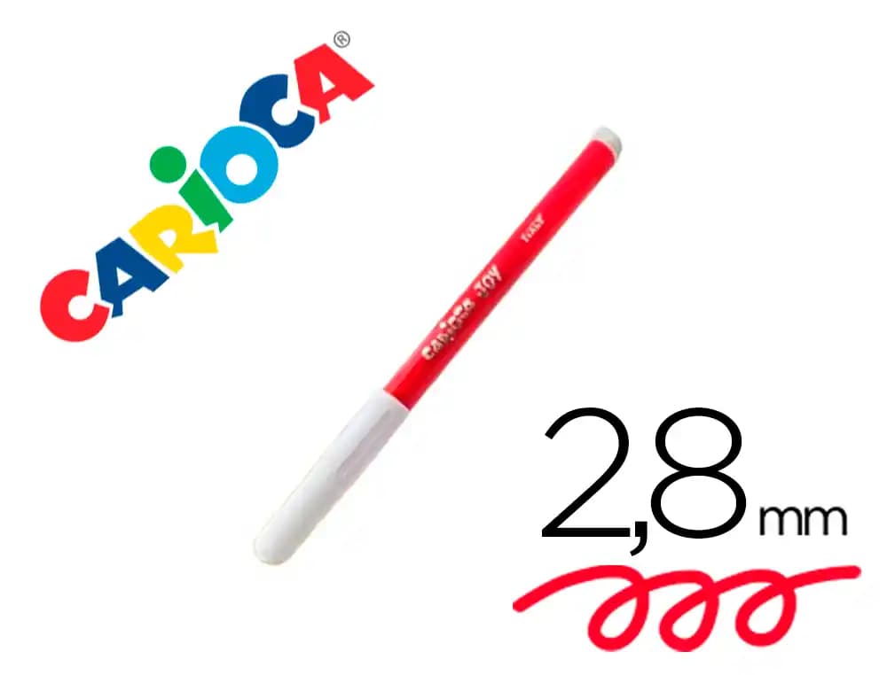 Rotulador carioca joy punta fina 2,8 mm lavable