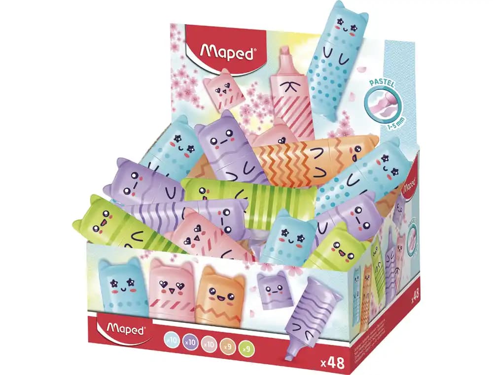 Maped Rotulador maped fluorescente pocket mini pastel