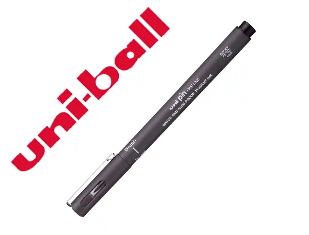 Uniball Rotulador uniball pin br-200 punta de pincel fino