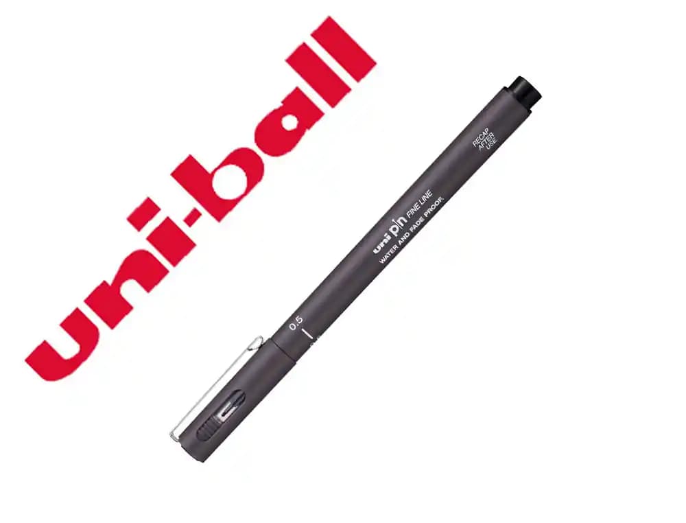 Uniball Rotulador uniball pin calibrado micrometrico 0,5 mm