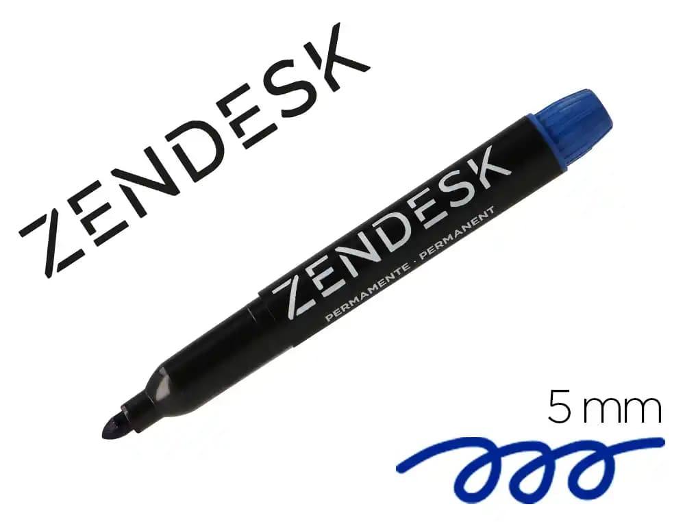 Zendesk Rotulador zendesk marcador permanente punta redonda 5mm recargable