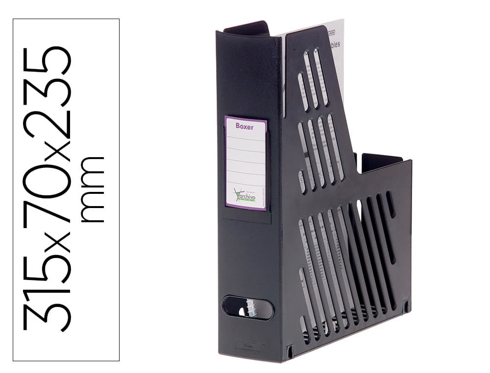 Archivo 2000 Revistero boxer archivo 2000 cajetin con tarjetero identificador 240x75x315 mm