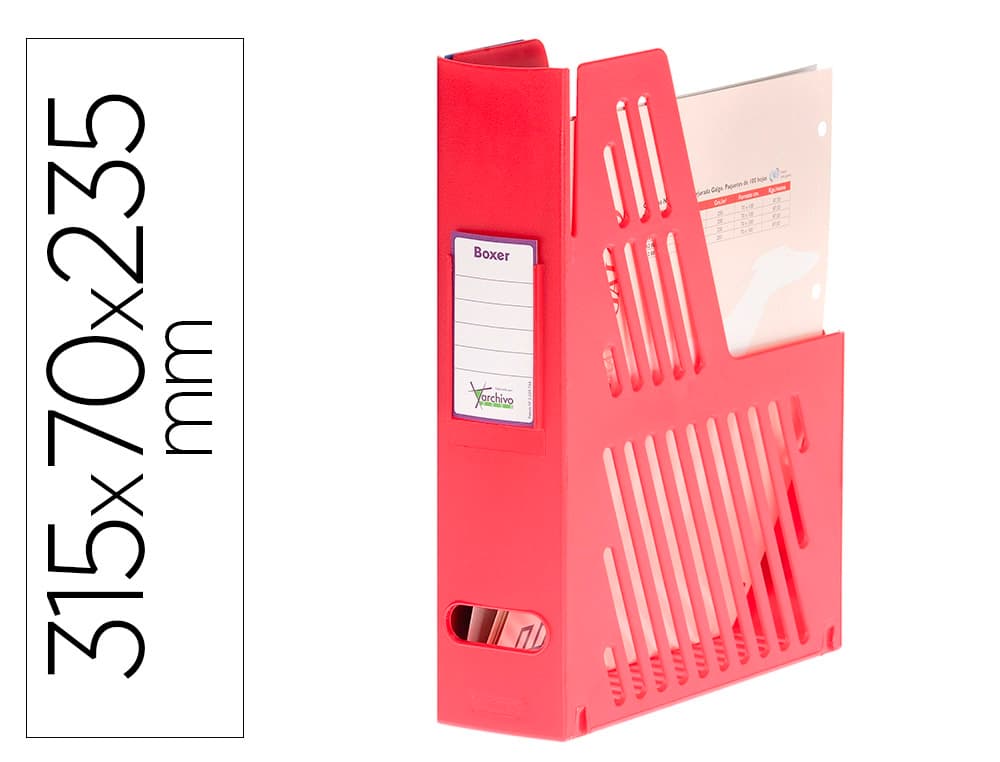 Archivo 2000 Revistero boxer archivo 2000 cajetin con tarjetero identificador 240x75x315 mm