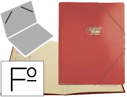 Saro Carpeta clasificador carton compacto saro folio 12 departamentos