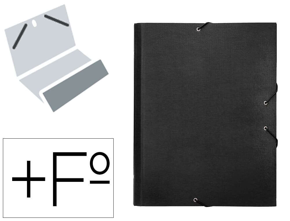 Liderpapel Carpeta clasificadora liderpapel 12 departamentos folio prolongado carton forrado