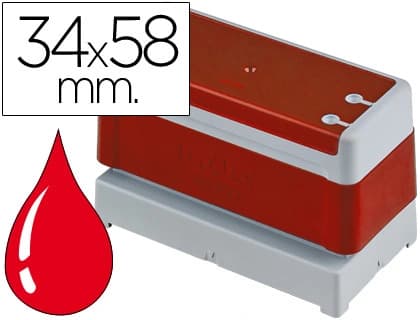 Sello automático Brother de 34 × 58 mm – Rojo