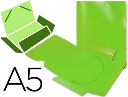 Liderpapel Carpeta liderpapel gomas tres solapas polipropileno din a5