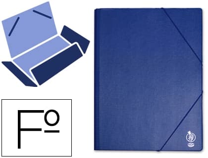 Carpeta liderpapel gomas tres solapas carton pintado folio