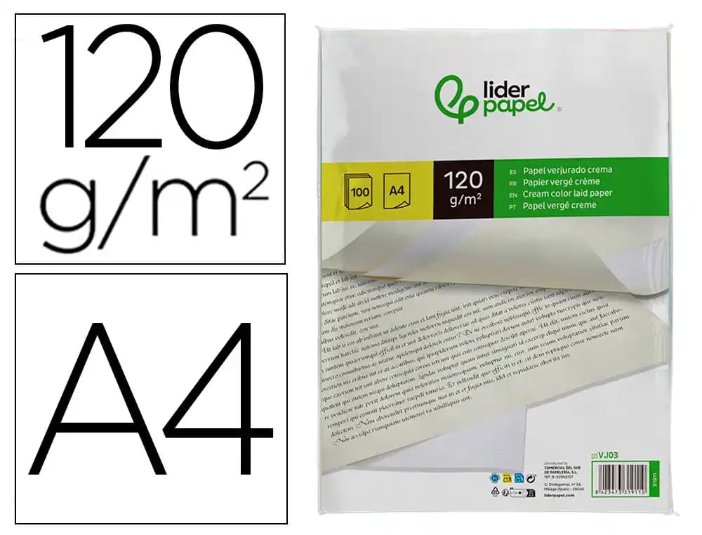 Liderpapel Papel verjurado liderpapel paquete de 100 hojas