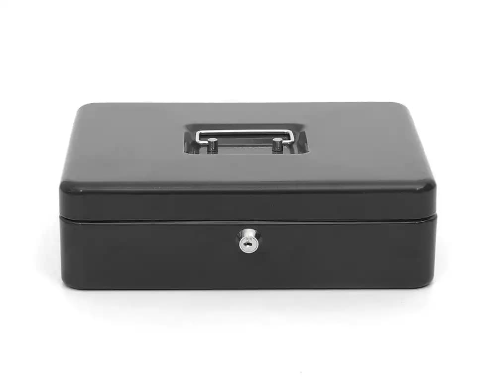 Q-connect Caja caudales q-connect 12\" 300x240x90 mm con portamonedas