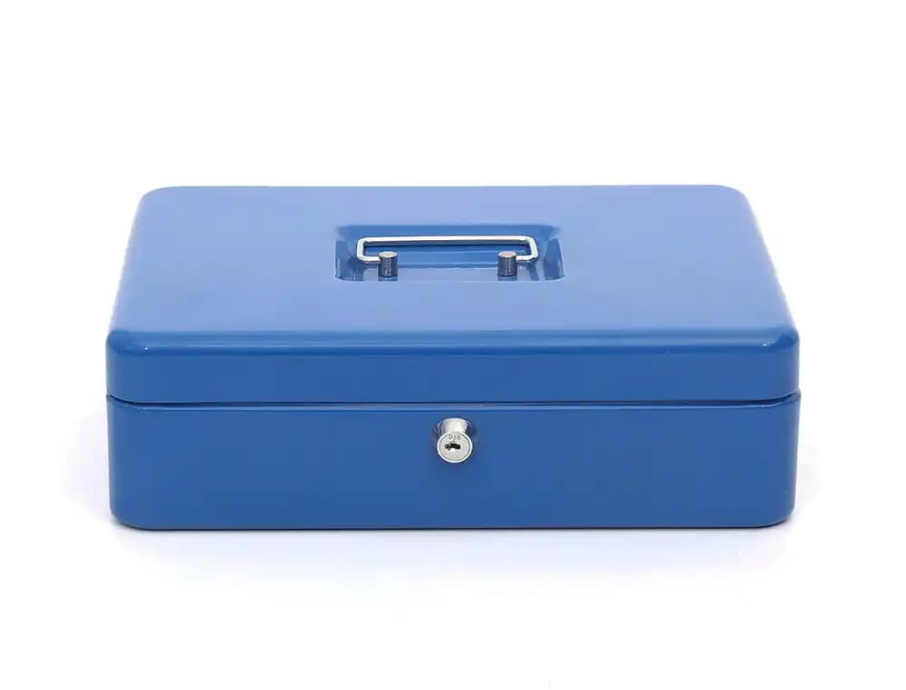 Caja caudales q-connect 12\" 300x240x90 mm con portamonedas
