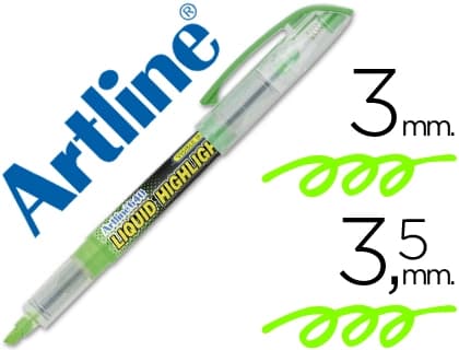 Rotulador artline fluorescente ek-640 punta biselada