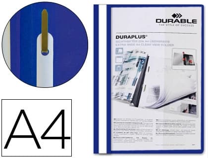 Durable Carpeta duraplus din a4+ extra ancho con fastener durable