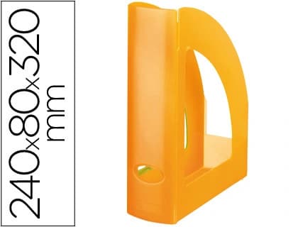 Revistero plastico q-connect translucido
