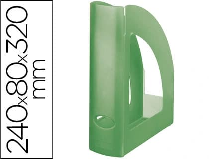 Q-connect Revistero plastico q-connect translucido