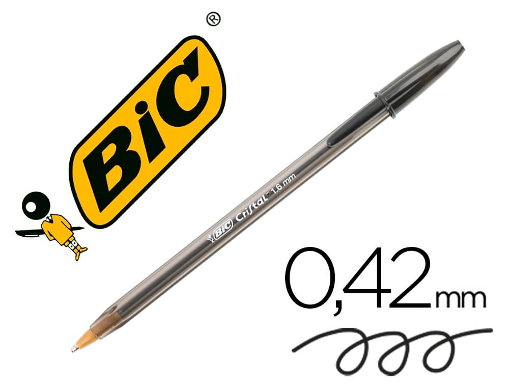 Boligrafo bic cristal x-large tinta azul 1,6 mm