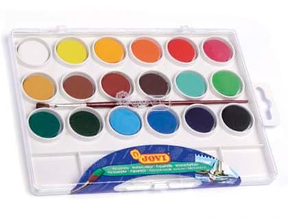 Jovi Acuarela jovi 18 colores con pincel estuche de plastico