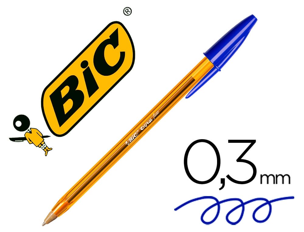 Bic Boligrafo bic cristal punta fina