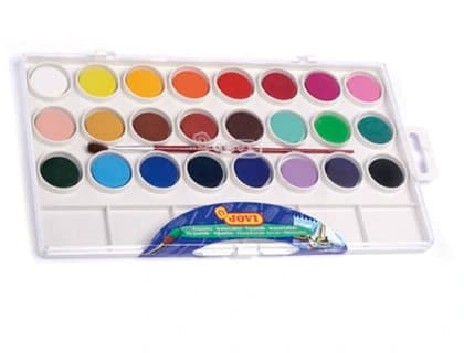 Jovi Acuarela jovi 24 colores con pincel estuche de plastico