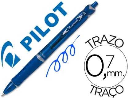 Pilot Boligrafo pilot acroball tinta aceite punta de bola de 1,0mm retractil
