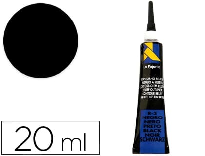La pajarita Contorno relieve la pajarita negro r-3 tubo 20 ml