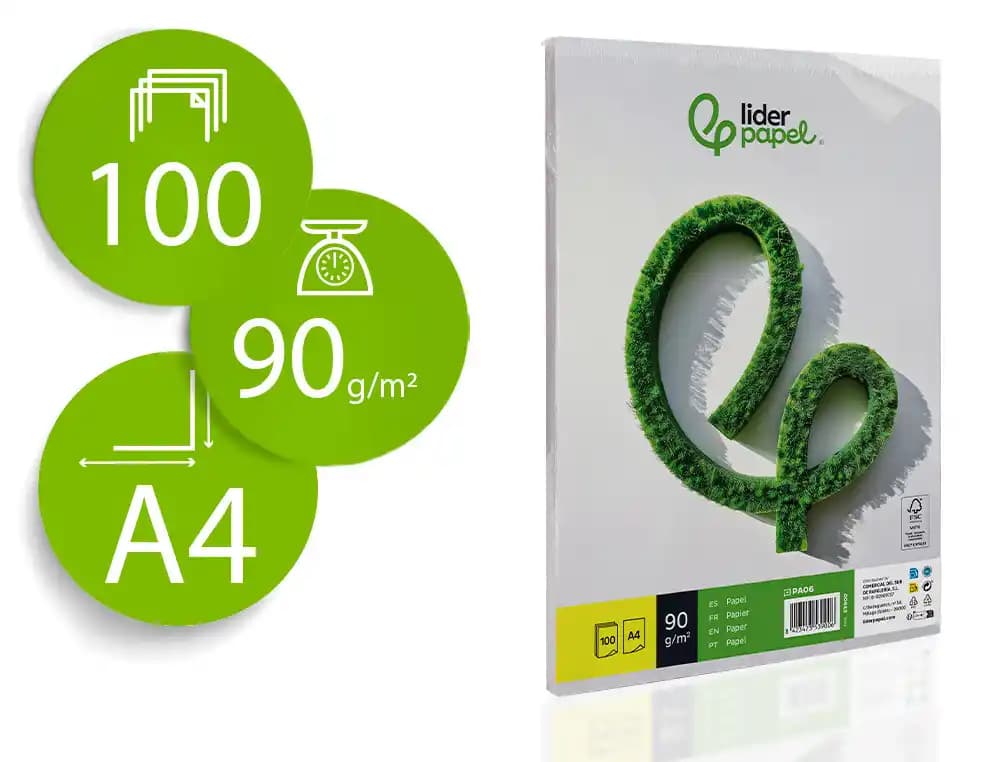 Papel fotocopiadora greening din a4 75 gramos paquete de 500 hojas
