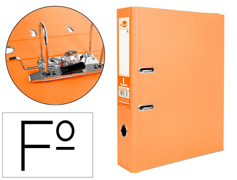 Liderpapel Archivador de palanca liderpapel documenta forrado pvc con rado compresor