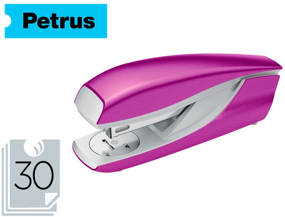 Petrus Grapadora petrus mod 635 petrus wow purpura metalizada capacidad 30 hojas