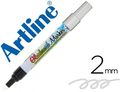 Artline Rotulador artline glass marker especial cristal borrable en seco o humedo · Blanco