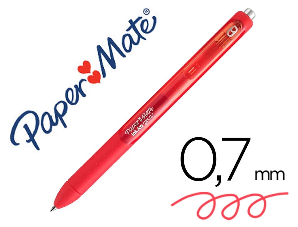 Papermate Boligrafo paper mate inkjoy retractil gel pen trazo 0,7 mm