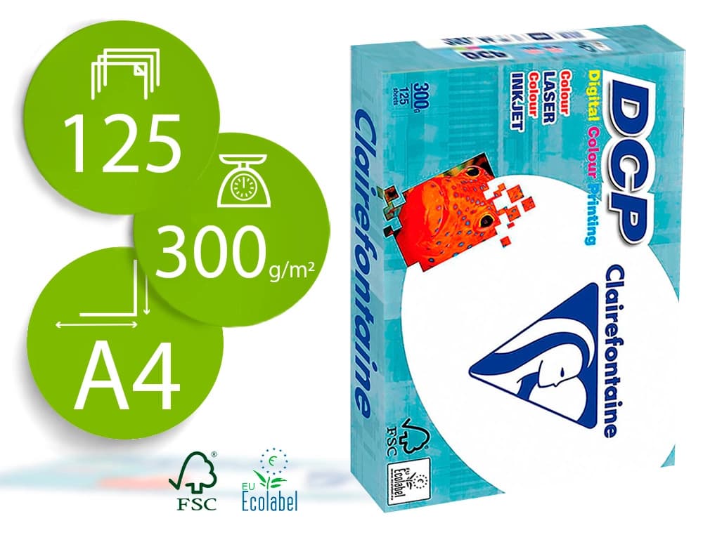 Clairefontaine Papel fotocopiadora clairefontaine paquete de 125 hojas
