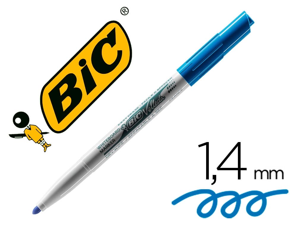 Bic Rotulador bic velleda para pizarra punta redonda 1,4 mm