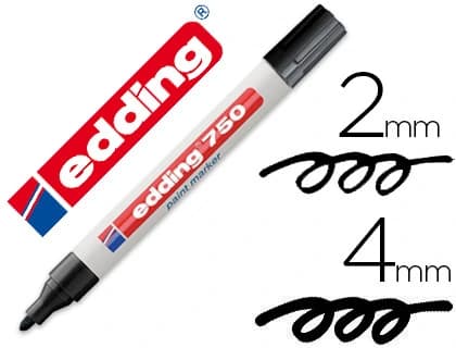 Rotulador edding punta fibra 750 punta redonda 2-4 mm