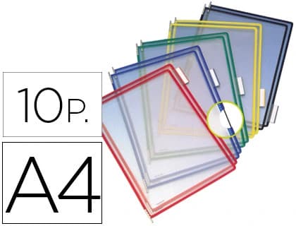 Djois Funda para portacatalogo djois din a4 colores pack de 10 unidades