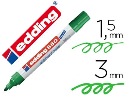 Rotulador edding para pizarra blanca 660 punta redonda 1,5-3 mm