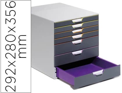 Fichero cajones de sobremesa archisystem 356x316x303 mm 3 cajones