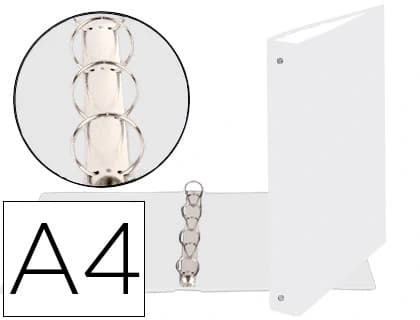 Exacompta Carpeta de 4 anillas 30mm redondas exacompta din a4 carton forrado