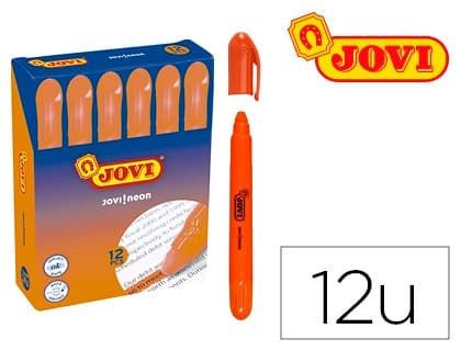 Jovi Marcador de cera gel jovi fluorescente caja de 12 unidades