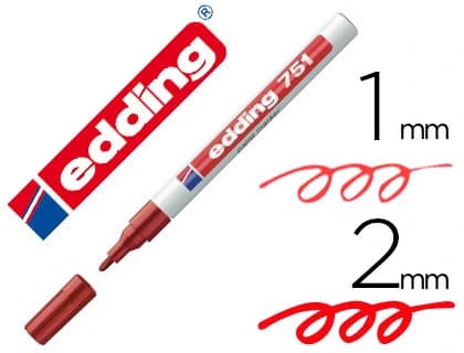 Rotulador edding punta fibra 751 punta redonda 1-2 mm