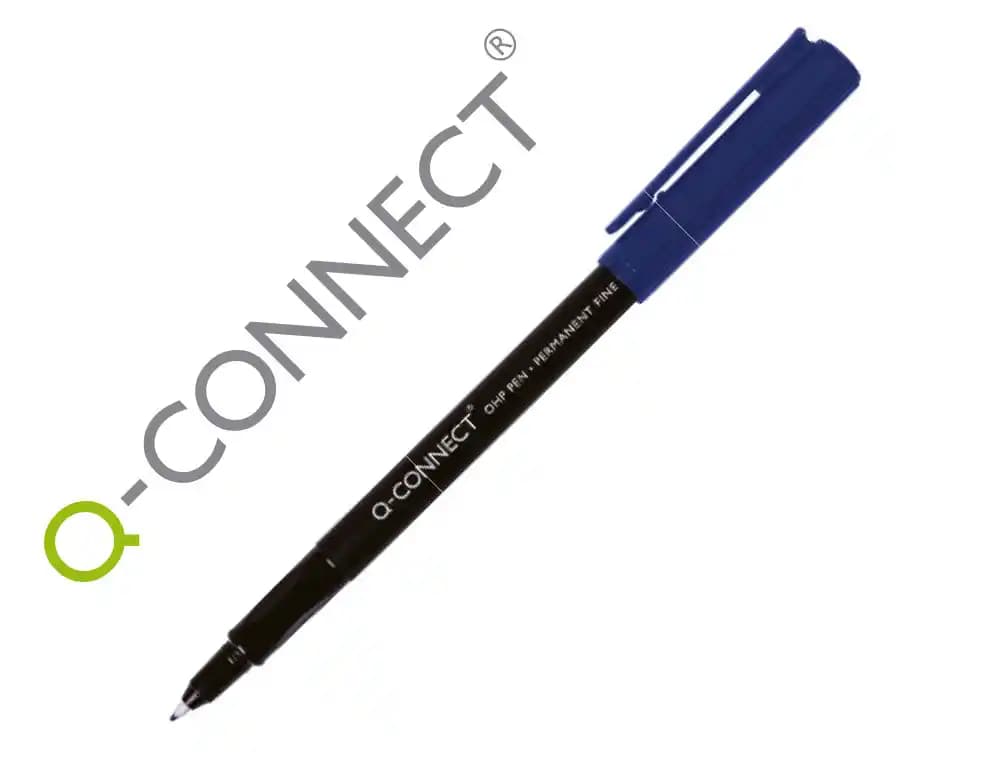 Q-connect Rotulador q-connect retroproyeccion punta fibra super fina redonda 0.5 mm permanente