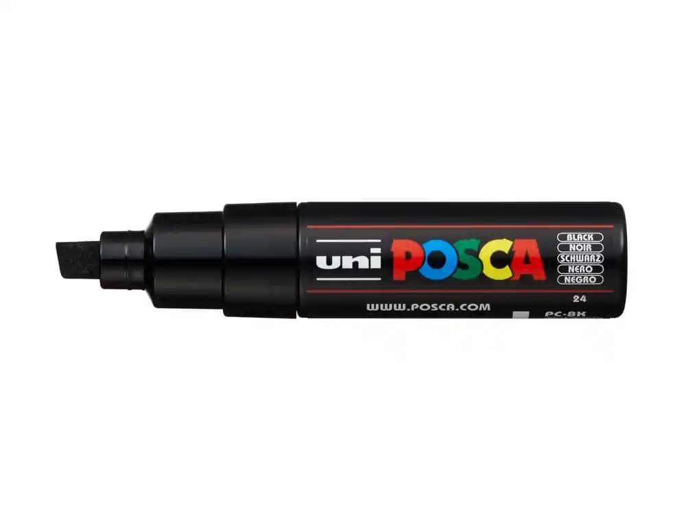 Posca Rotulador uni posca pc-8k marcador de pintura punta biselada 8 mm