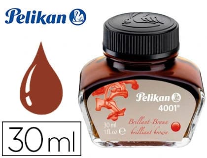 Tinta estilografica pelikan 4001 brillante bote 30 ml