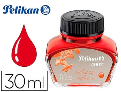 Tinta estilografica pelikan 4001 brillante bote 30 ml